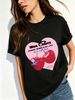 Women Vintage Cherry Pink Heart Graphic T Shirt Casual Crew Neck Short Sleeve Tee Summer Y2K Coquette Aesthetic Top_ecoleips.com
