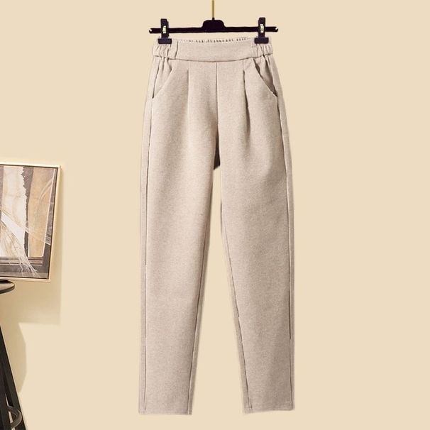 Women's Clothing New Three-piece Knitted Set For Women Thickened Vest High Collar Knitted Sweater Carrot Pants Three Piece Suit Spring Autumn Winter_ecoleips.com