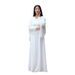 2025 Muslim Women's Clothing Dubai Abaya Black And White Two-Piece Set Islamic Arabic Robe_ecoleips.com