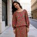 Women's Plus Size Loose Fit Floral Print Long Sleeve Top And High Waist Maxi Skirt Set – Casual Summer Outfit_ecoleips.com