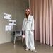 Urban Script Half-Zip Hoodie & Relaxed Pants Set – Premium Cotton Streetwear Coord (Oversized Fit, Bold Typography, Gender-Neutral Styling)_ecoleips.com