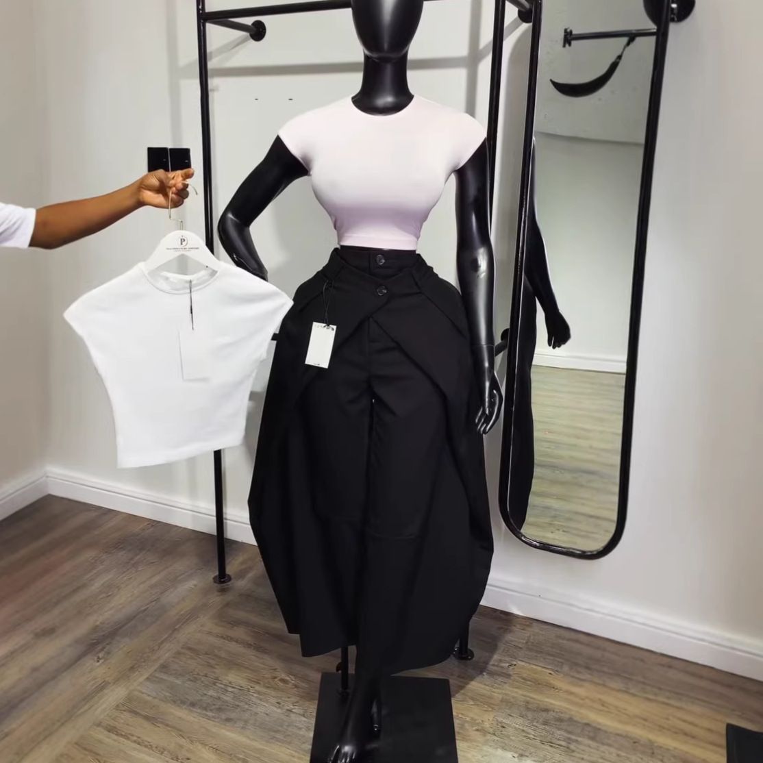 High-Waisted Wide-Leg Trousers For Women - Summer Fluid Dress Pants With Dropped Shoulder Design, Office To Evening Elegant Palazzo Pants_ecoleips.com