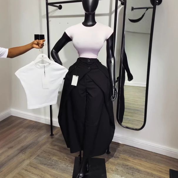 High-Waisted Wide-Leg Trousers For Women - Summer Fluid Dress Pants With Dropped Shoulder Design, Office To Evening Elegant Palazzo Pants_ecoleips.com