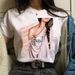 Cross-border Fashion Women's Plus-size Clothing, White Girls' Summer T-shirt_ecoleips.com