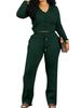 Women's Clothing V Neck Two Piece Set Cute Casual Wear Comfortable Fabric Elegant Style_ecoleips.com