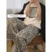 Men's Retro Hong Kong Style Slimming Straight Leg Pants Digital Print Casual Long Sports Pants Fashion Unique New Summer_ecoleips.com