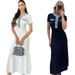 Women's Clothing Denim Tassel Trim Stitching Knitted Dress_ecoleips.com