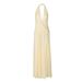 2025 Summer New Fashion Hot Girl Deep V Halter Neck Ruched Backless Irregular Dress Wholesale_ecoleips.com