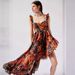 2024 Summer Cross-Border Bestseller: Strap Midi With Digital Butterfly Print, European And American Fashion Style, Large_ecoleips.com