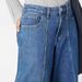 Women's Clothing Casual Wide Leg Stitching Jeans Large Size Loose_ecoleips.com