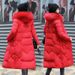 "Elegant Long Puffer Coat For Women – Knee-Length Winter Jacket With Faux Fur Trim (L-4XL, Slim Fit & Warm)"_ecoleips.com