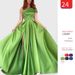 Women's One-Shoulder Satin Prom Dress With Slit – Elegant Ruffled Ball Gown For Evening Parties & Special Occasions_ecoleips.com
