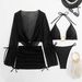 Sexy Women's Bikini Swimsuit Set Four-Piece Fashionable Swimwear Ideal For Beach And Pool Activities_ecoleips.com