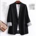 Women's Korean Style Loose Fit Blazer Casual Versatile Outerwear For Spring Autumn Trendy_ecoleips.com