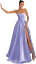 Women's Clothing Tube Top Sexy Evening Dress Slit Slim Banquet Evening Dress_ecoleips.com