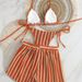 Aria Basics 2026 New European And American Foreign Trade Mesh 3-Piece Tie-Up Bikini Set Multi-Color Women's Swimsuit Manufacturer_ecoleips.com