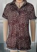 New Women's print holiday style lapel design shirt shorts suit women_ecoleips.com