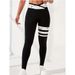 Women's Clothing Slim Fit Yoga Pants European American Style Butt Lifting Sweat Wicking Quick Drying Cross Waist Print For Running Outdoor Sports Gym_ecoleips.com