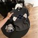 Women's Retro Style Diamond Pattern T-Shirt Short Sleeved Loose Fit Slimming Versatile Youthful Knit Top For Summer_ecoleips.com