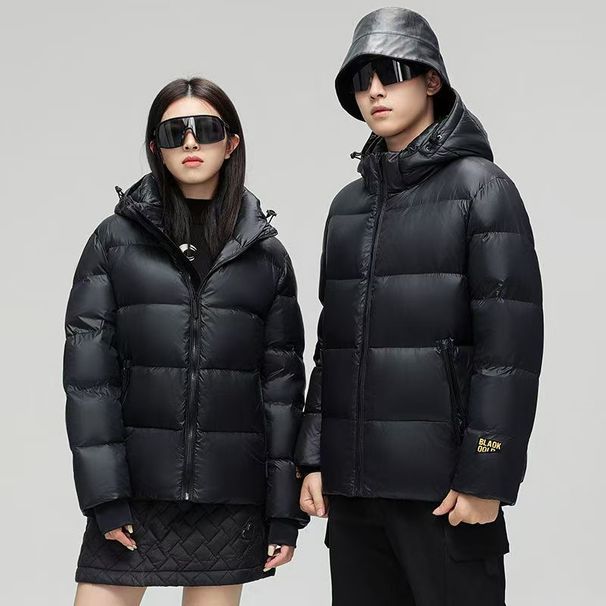 "Men's Premium Black Duck Down Jacket – Detachable Hood, Slim Fit, Short-Length Winter Coat (86-90% Fill Power, 4 Sizes, Streetwear Style)"_ecoleips.com