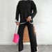 2025 New Russian Long Sleeve Sweater Knitted Top And Pants Set For Women_ecoleips.com