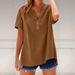 Women's Clothing Cotton And Linen All Match Tops For Women_ecoleips.com