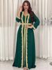 Women's Clothing Long Sleeved Two Piece Arab Dubai Robe_ecoleips.com