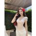 Women's V-Neck Lace Trim Crop Top Tee Animal Print Fitted Short Sleeve Shirt Y2k Cute Sexy Style_ecoleips.com