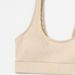Ribbed High Waisted Two Piece Bikini Solid Cream U Neck Sleeveless Sport Swimsuit Women Summer Beach Bathing Suit_ecoleips.com