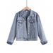 2026 Women's Short Jacket, Loose Fit, New Spring And Autumn Denim Coat For Foreign Trade_ecoleips.com