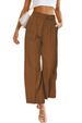 Aria Basics 2025 Spring/Summer New European And American Cross-Border Women's Casual Wide-Leg Formal Pants High-Waisted Buttoned_ecoleips.com