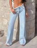 K Design Sense: Niche Fringed Denim Jeans For Women, High Waisted And Slimming, Loose Fitting Pants, Wide Leg Pants, Floor Length Pants_ecoleips.com