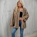 Women's Faux Fur Coat Winter Warm Fluffy Cardigan Jacket Oversized Outerwear For Casual & Office_ecoleips.com