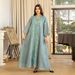 Women's Clothing Embroidered Evening Gown Sequin Splicing Dress Robe_ecoleips.com