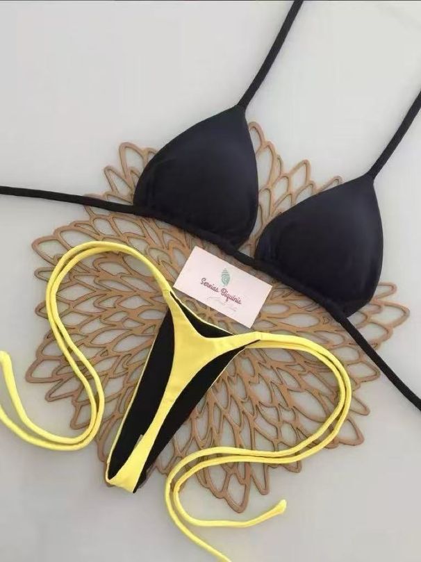Brazilian Sexy Beach Swimsuit Women's Two Piece Bikini Fashionable Swimwear_ecoleips.com