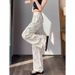 New Trendy Summer Digital Print Straight Leg Trousers Chinese Style Casual for Women And Men Instagram Look Sportswear_ecoleips.com