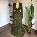 Elegant Sweet Long Sleeved Pleated Printed Maxi Dress European American Style Women's Clothing Dress_ecoleips.com