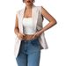 DiYun Cross-Border European And American Elegant Sleeveless Vest Commuting Blazer Women's Clothing 2025 Summer_ecoleips.com