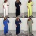Women's Clothing Spot New Women's Slit Long Tops And Trousers Sets_ecoleips.com