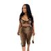 European And American Women's Fashion Leopard Print Cropped Pants Set Sexy Lace Trim Bra Matching_ecoleips.com
