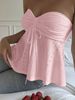 Women's High End Sweet And Spicy Style Strapless Vest Slim Fit Sleeveless Top Summer Clothing_ecoleips.com