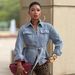 Women's Clothing Women's Casual Washed Denim Jacket With Pocket Waist Cinching Tie For Formal & Casual For Women_ecoleips.com