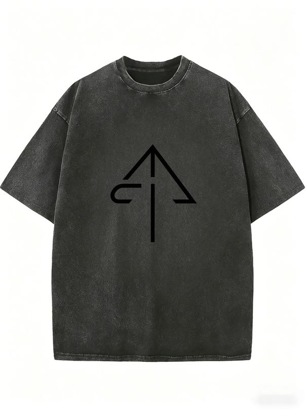 Women's Boyfriend Style T-Shirt, Washed Oversized Casual Tee For Summer Streetwear_ecoleips.com