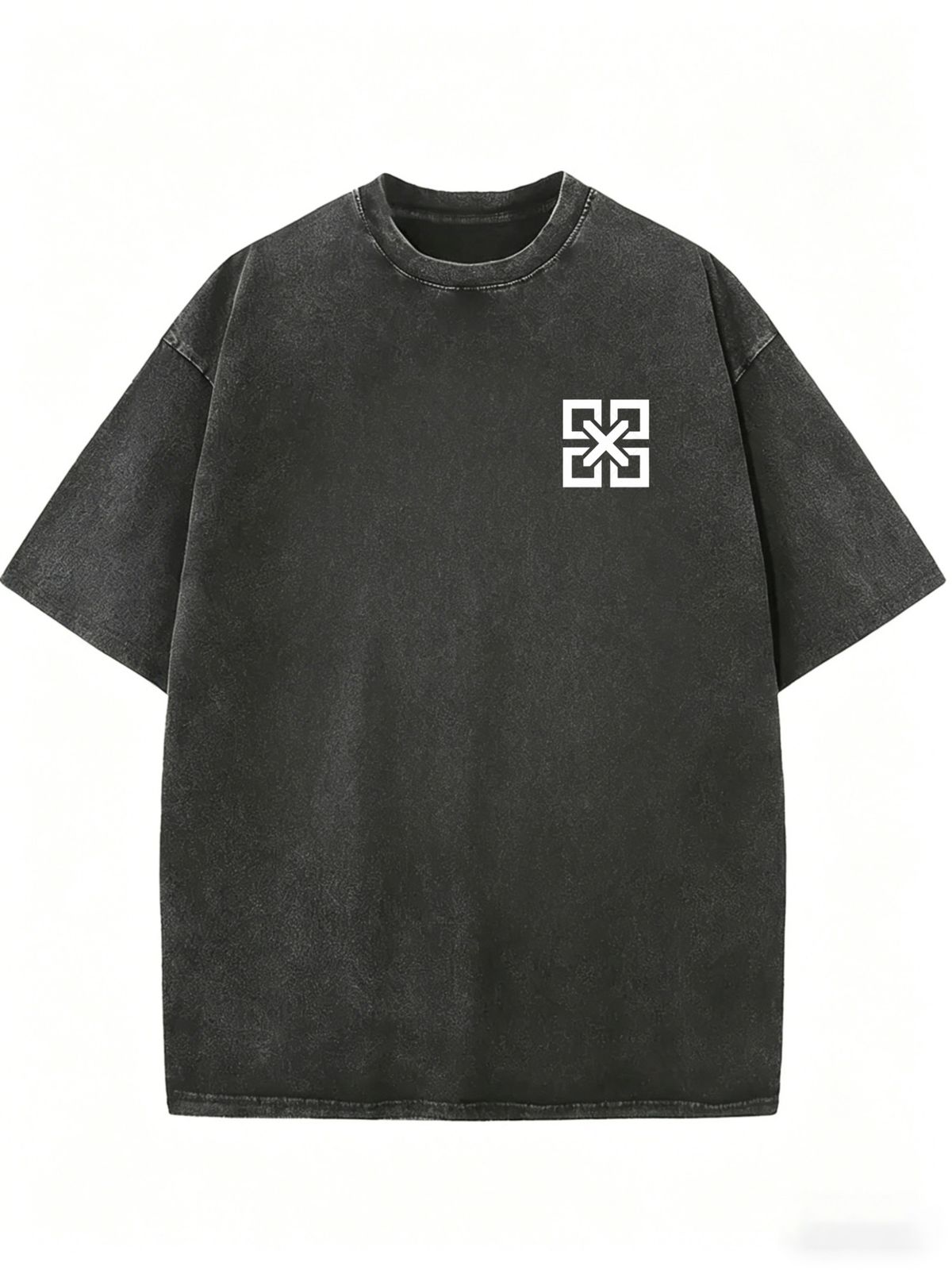 Women's Casual Washed Summer Tee, Loose Fit Crew Neck Street Style Top_ecoleips.com