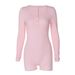 2025 Spring New European And American Style Ribbed Solid Color U-Neck Buttoned Tight-Fitting Sports Yoga Jumpsuit_ecoleips.com