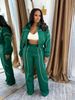 Women's Clothing Contrast-Stripe Woven Top & Wide-Leg Sports Pants Set – Streetwear Essentials_ecoleips.com