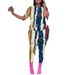 2025 Women's Spring Summer Elegant Short Sleeve Long Pants Colorful Casual Fashion Set_ecoleips.com