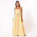 2026 Spring/Summer Striped Strapless Backless Dress With Wide Skirt-88111_ecoleips.com