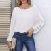 Women's Pearl Button Batwing Sleeve Sweater - Loose Pullover With One-Shoulder Neckline For Autumn & Winter_ecoleips.com