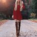 Women's Clothing autumn and winter new sweater women loose round neck knitted sweater dress delivery_ecoleips.com